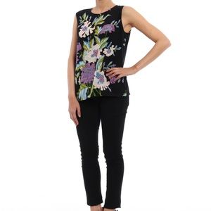 Diane Von Furstenberg Top | Diane Von Furstenberg Silk Top | Floral Sleeveless